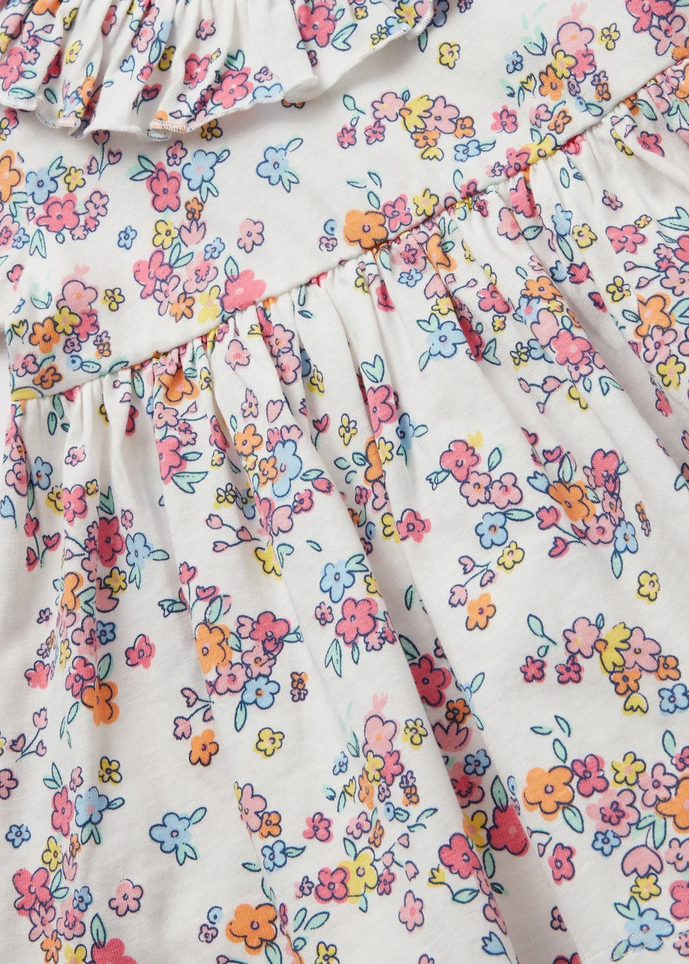 Baby Multicolour Floral Dress (Newborn-23mths) - 0-3 months Image 2