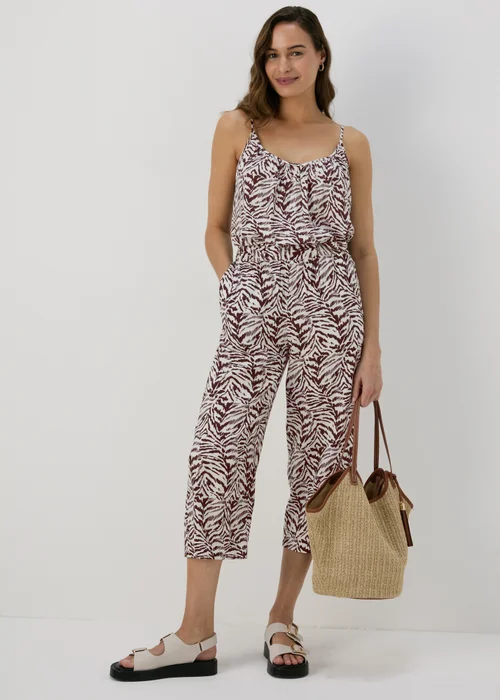 Brown Zebra Print Cami Top - Size 8 Image 4