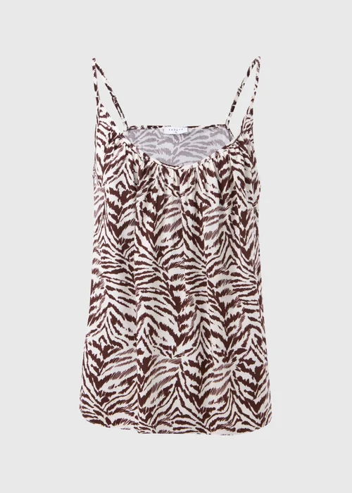 Brown Zebra Print Cami Top - Size 8 Image 5