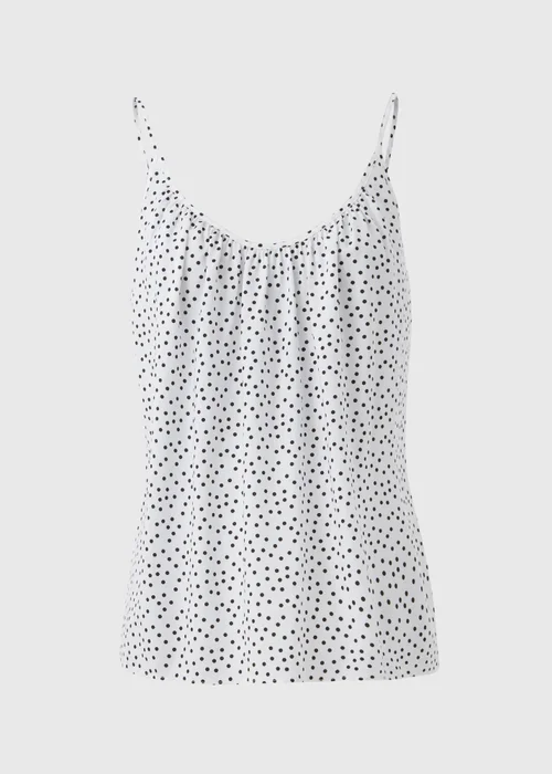 White Polka Dot Cami Top - 8 Image 5