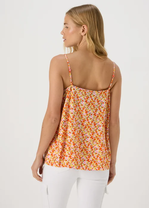 Orange Floral Ditsy Print Cami Top - 8 Image 2