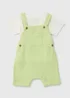 Baby Green Double Cloth Dungaree (Newborn-23mths) - Age 6 - 9 Months Image 1
