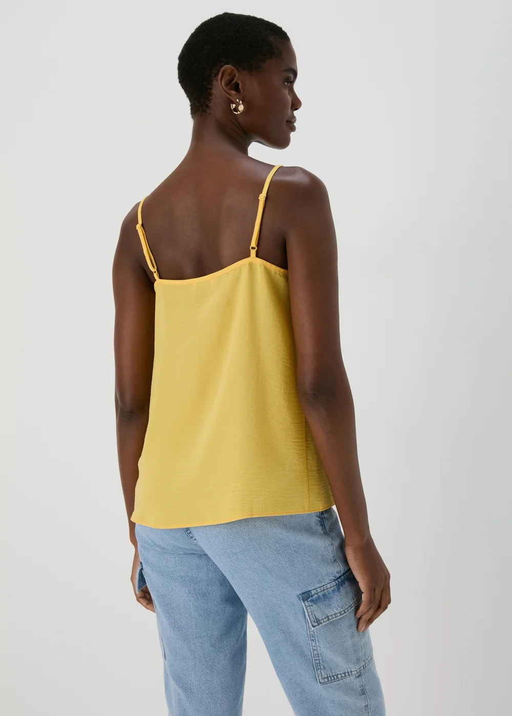 Yellow Solid Cami Top - 8 Image 2