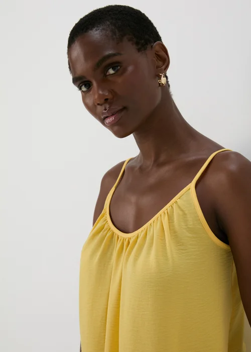 Yellow Solid Cami Top - 8 Image 1
