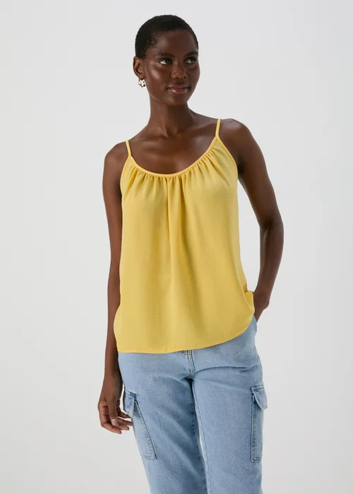 Yellow Solid Cami Top - 8 Image 3