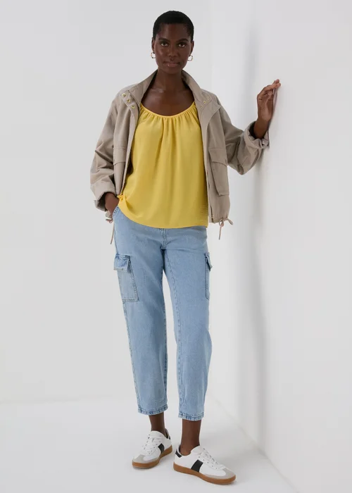 Yellow Solid Cami Top - 8 Image 4