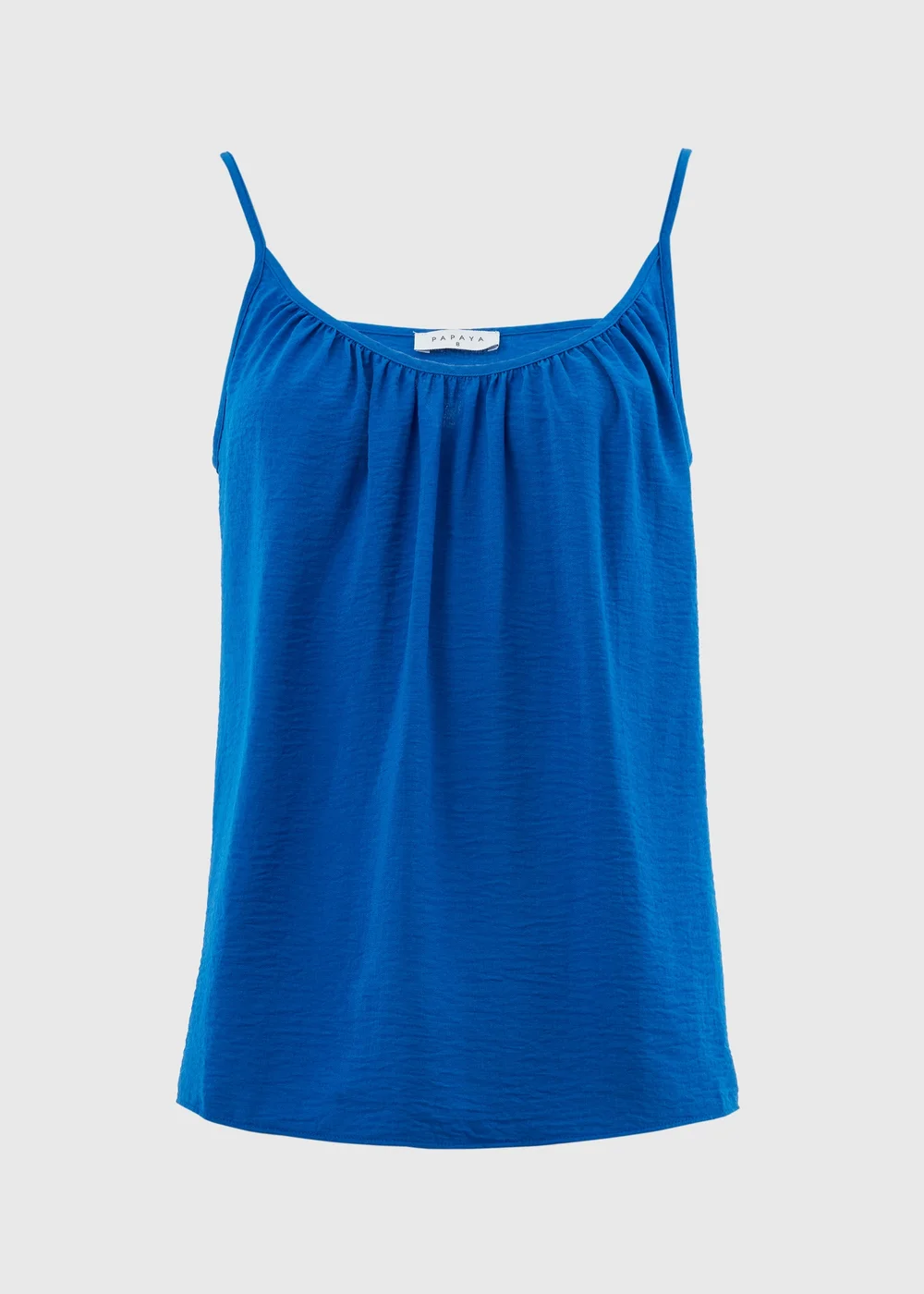 Blue Solid Cami Top - 8 Image 5