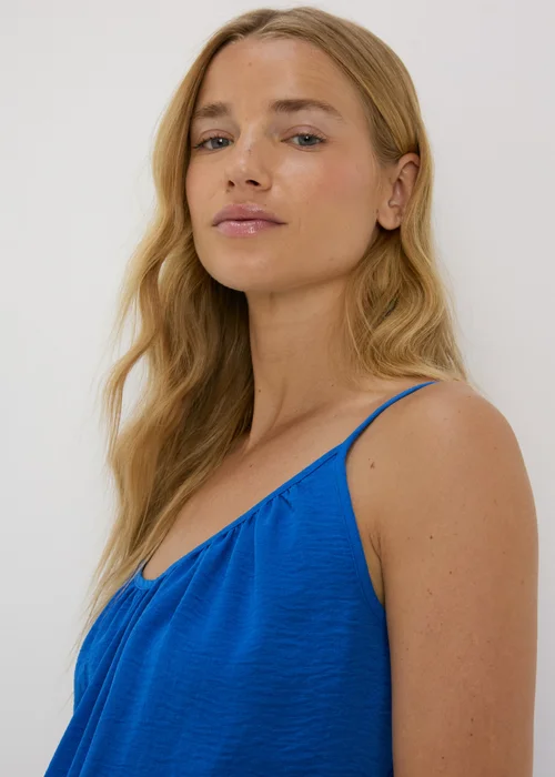 Blue Solid Cami Top - 8 Image 3
