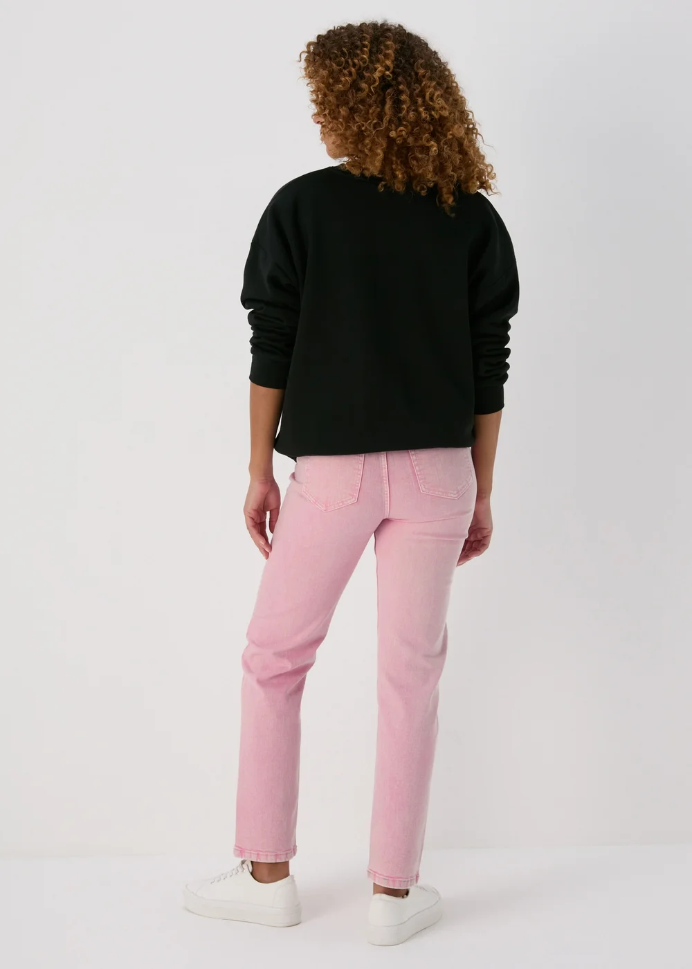 Pink Straight Fit Jeans - 8/L29 Image 2