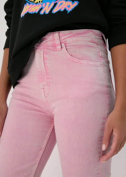 Pink Straight Fit Jeans - 8/L29 Image 3