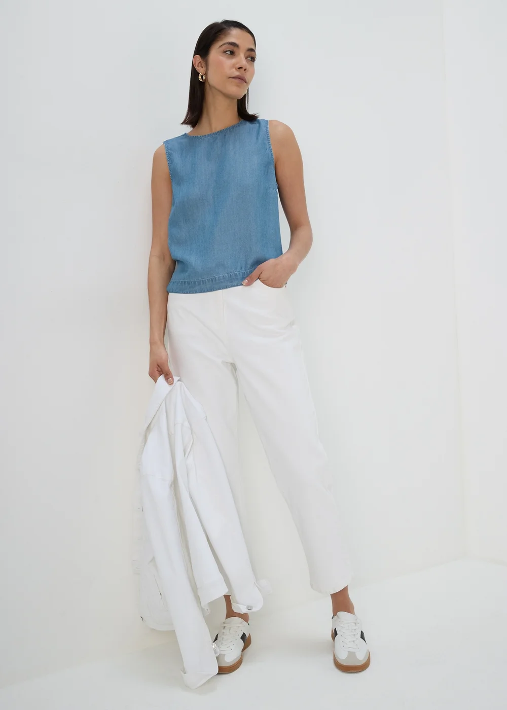 Blue Denim Co Ord Vest - 8 Image 4