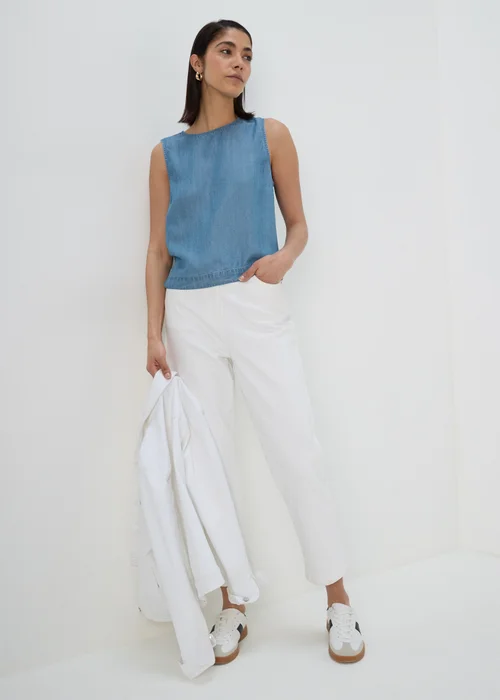 Blue Denim Co Ord Vest - 8 Image 4