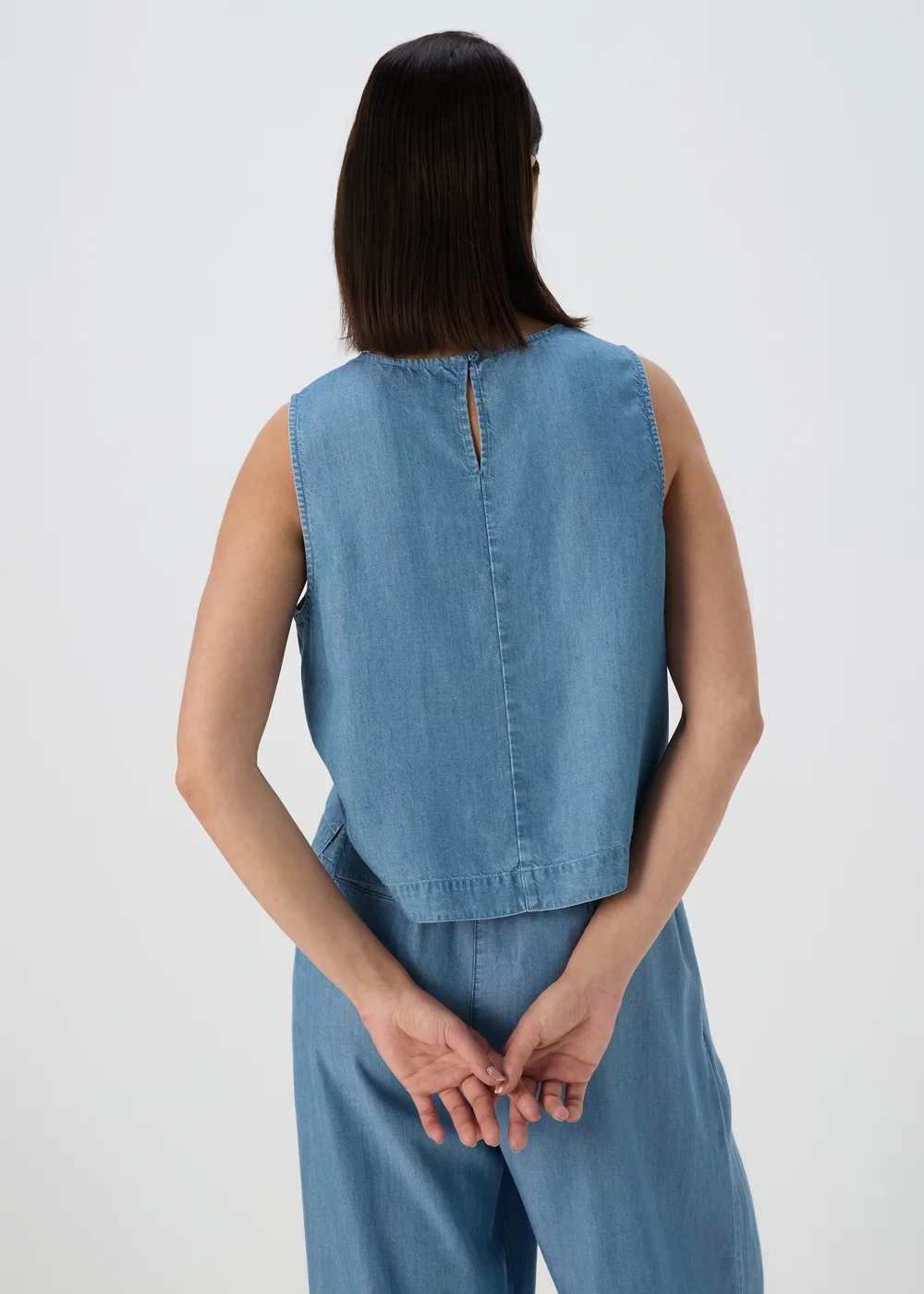 Blue Denim Co Ord Vest - 8 Image 2
