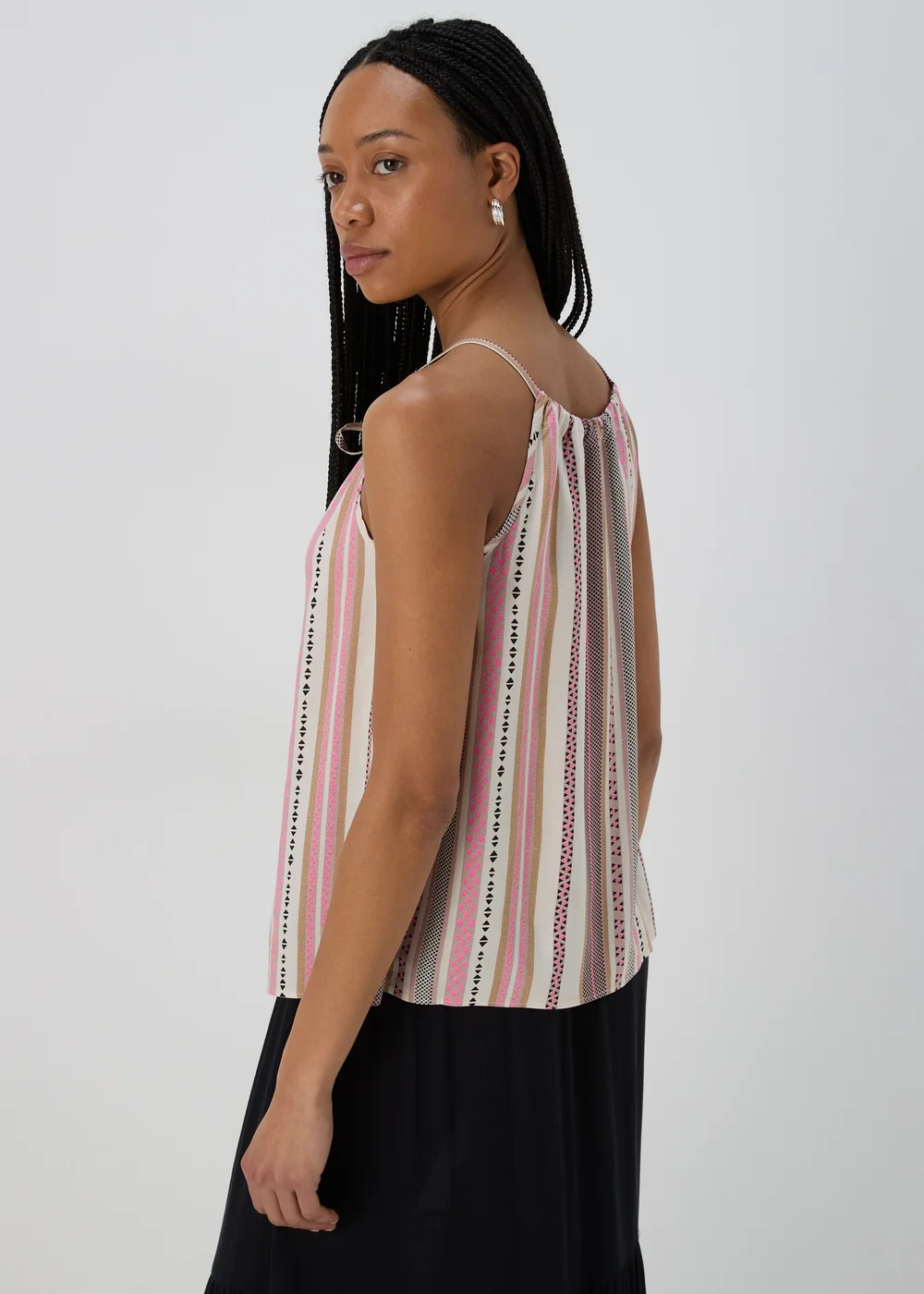 Multicolour High Apex Viscose Cami Top - 8 Image 2