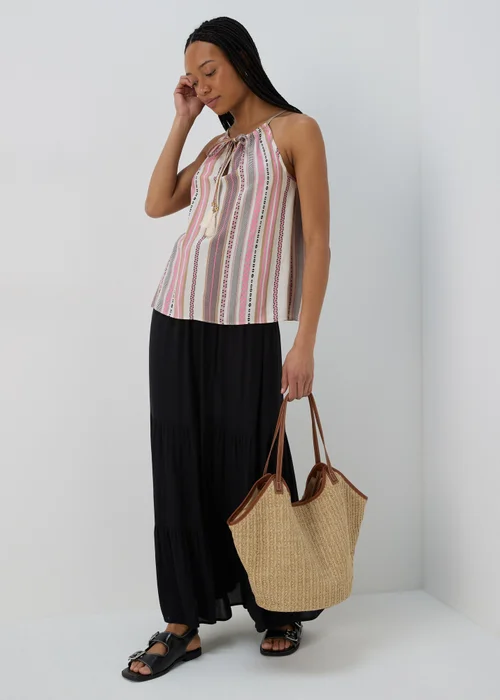 Multicolour High Apex Viscose Cami Top - 8 Image 4
