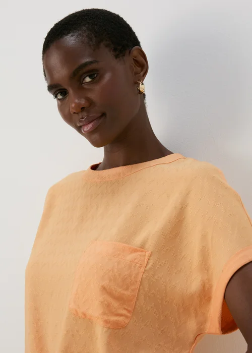 Peach Pocket Box Top - Size 8 Image 3