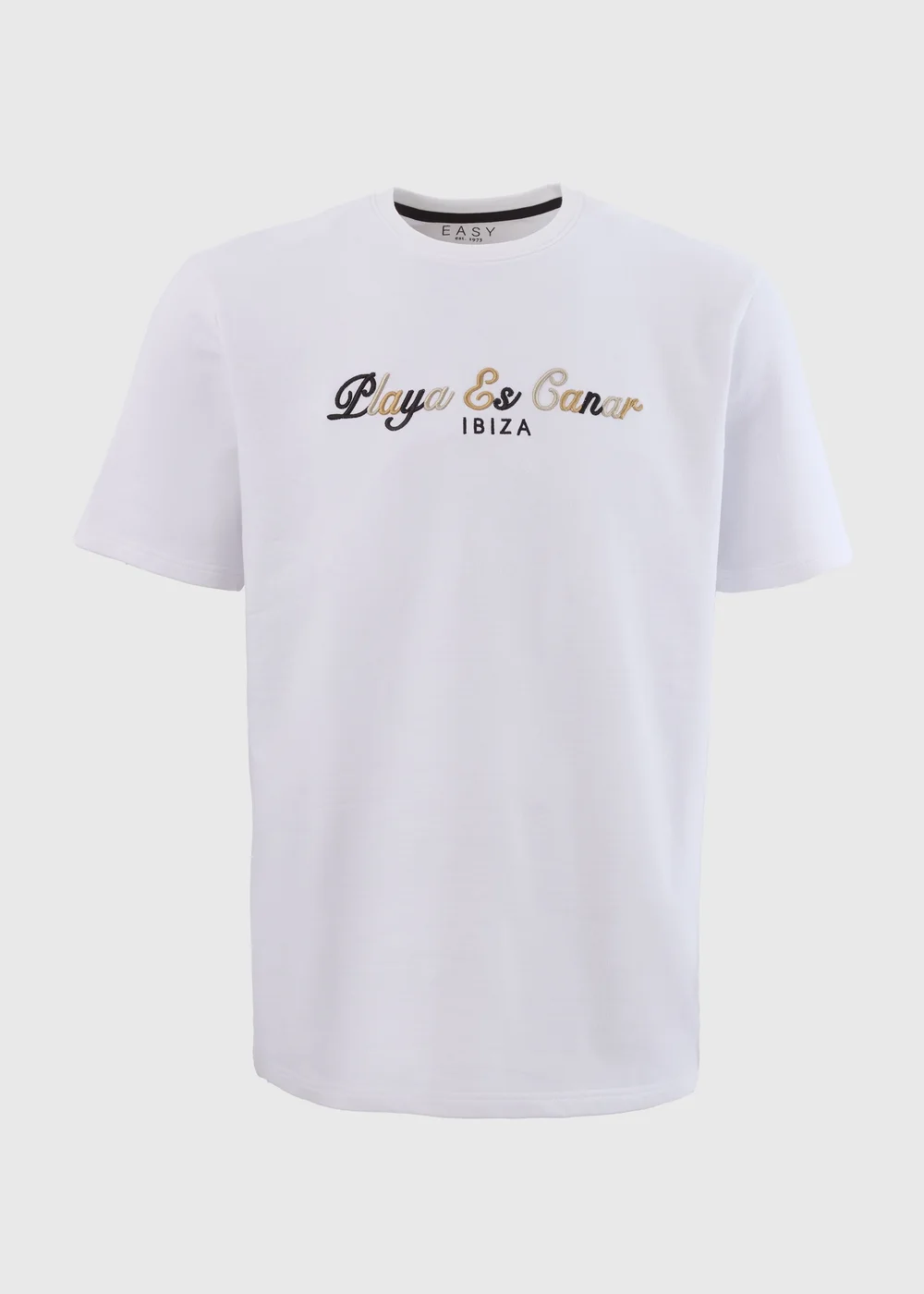 White Ibiza Embroidered T-Shirt - S Image 5