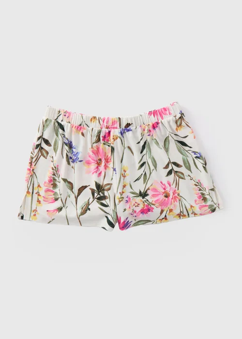 Cream Floral Pyjama Bottoms - Extra small Image 4