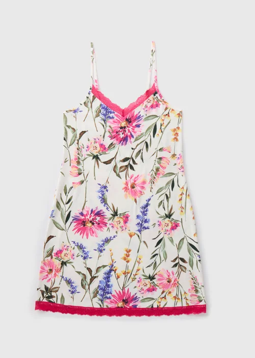 Cream Floral Chemise Nightie - Extra small Image 4