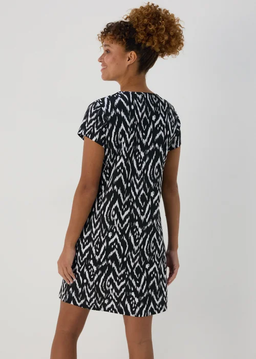 Black Mono Print Nightie - Extra small Image 2