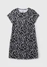 Black Mono Print Nightie - Extra small Image 1