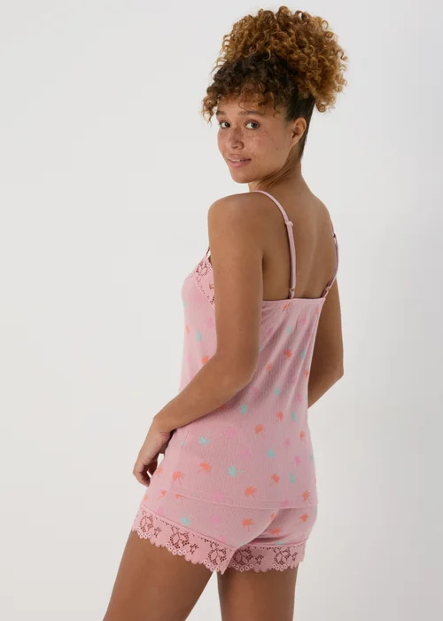Pink Pointelle Cami Pyjama Set - Extra small Image 2