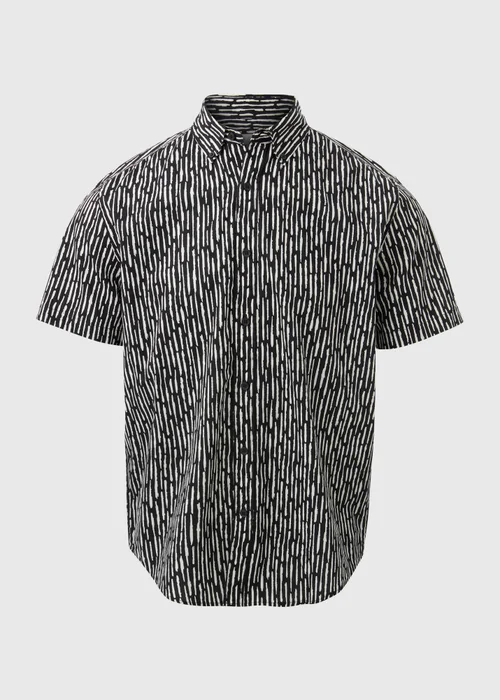 Black Geo Print Shirt - S Image 5