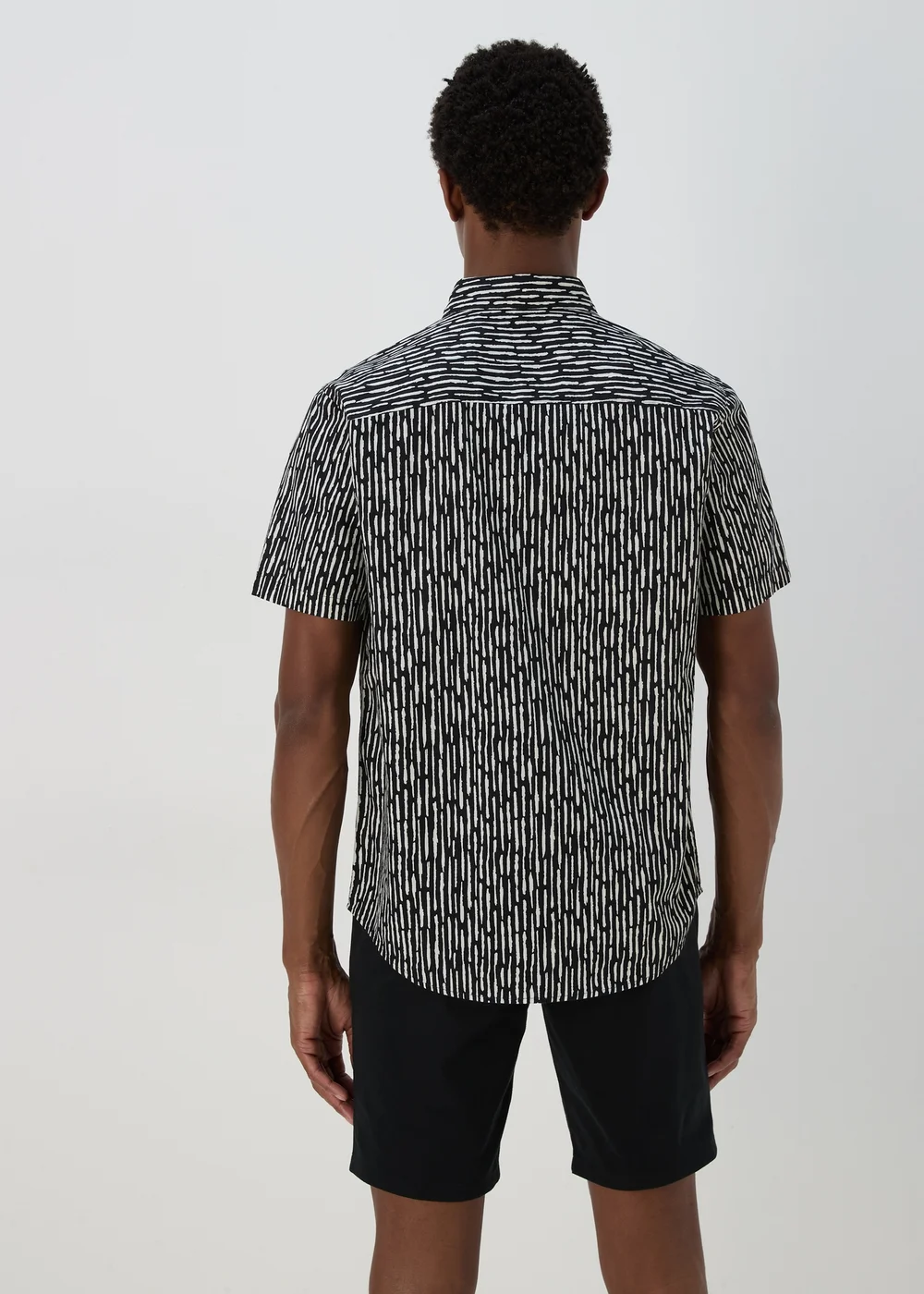Black Geo Print Shirt - S Image 2