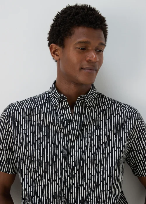 Black Geo Print Shirt - S Image 3