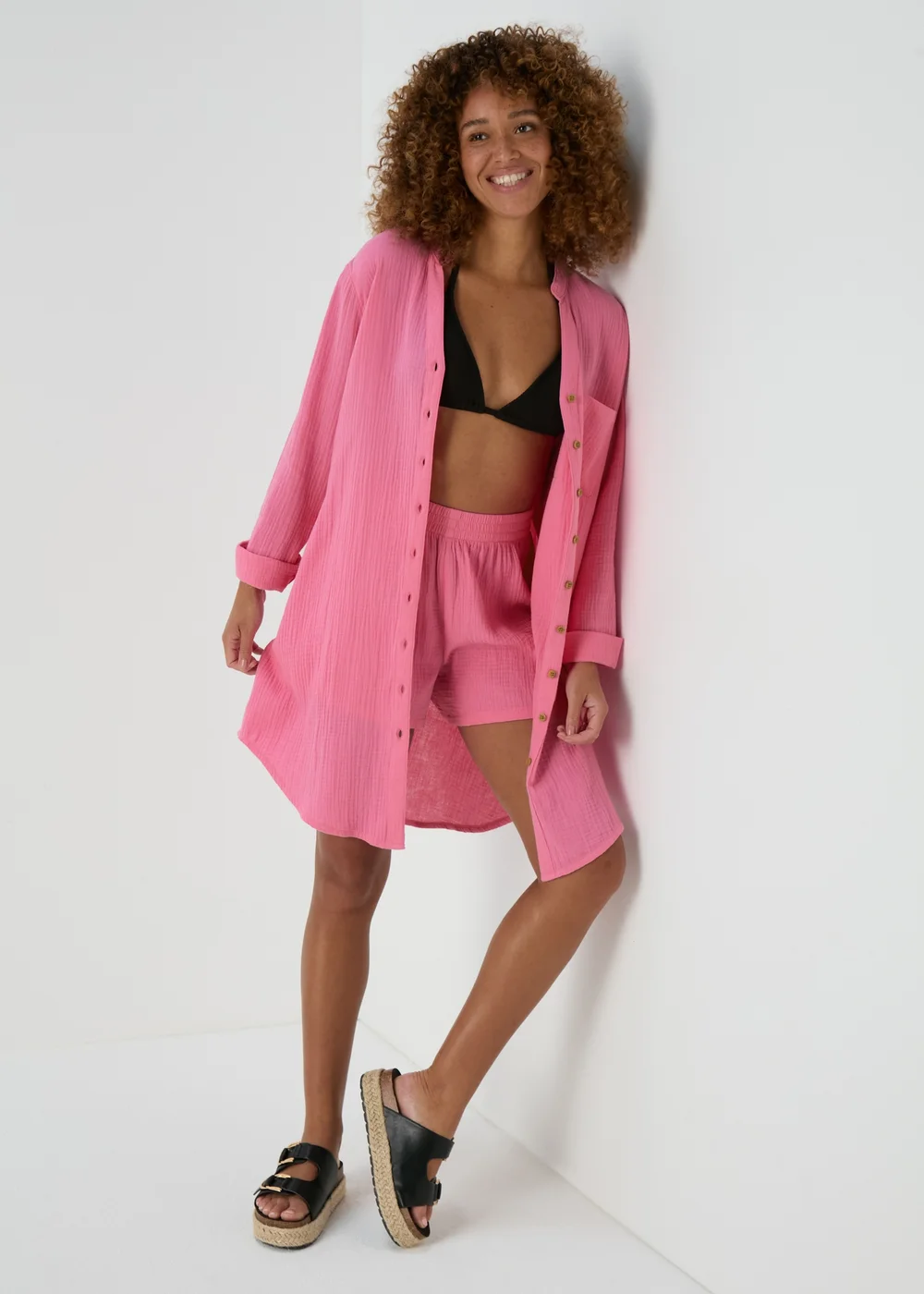 Pink Double Cloth Shirt - Extra small Image 1