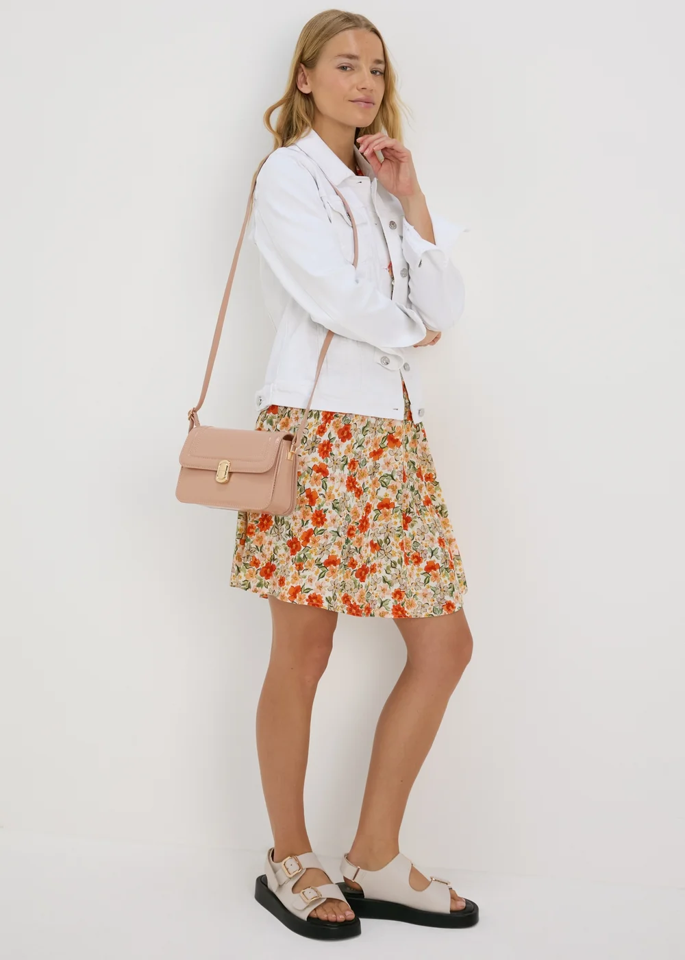 Pink Cross Body Bag - One Size Image 1