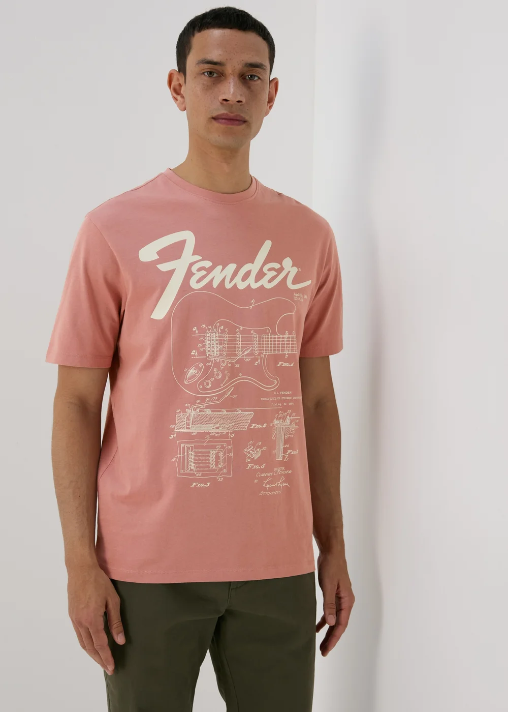 Pink Fender T-Shirt - S Image 3