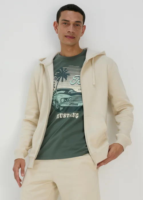 Pine Silver Mustang Print T-Shirt - S Image 4