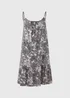 Beige Abstract Print Viscose Cami Mini Dress - 8 Image 5