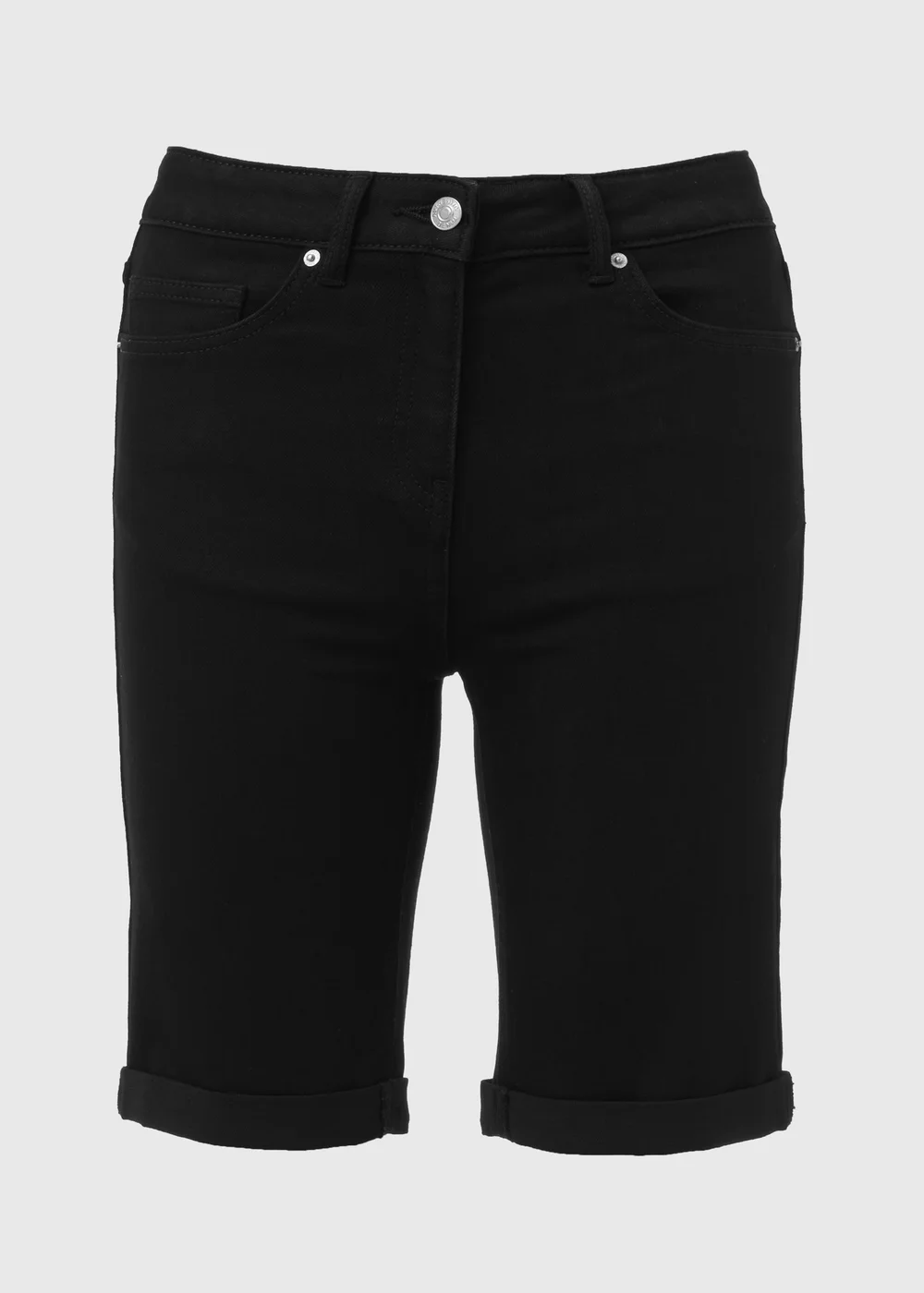 Black Knee Length Shorts - 8 Image 5