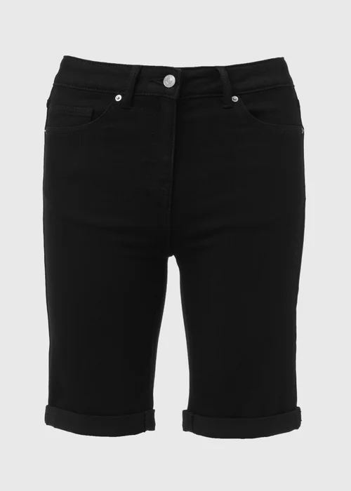 Black Knee Length Shorts - 8 Image 5