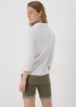 Khaki Denim Shorts - 8 Image 2