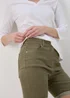 Khaki Denim Shorts - 8 Image 3
