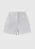 White Frayed Hem Shorts - 8 Image 1