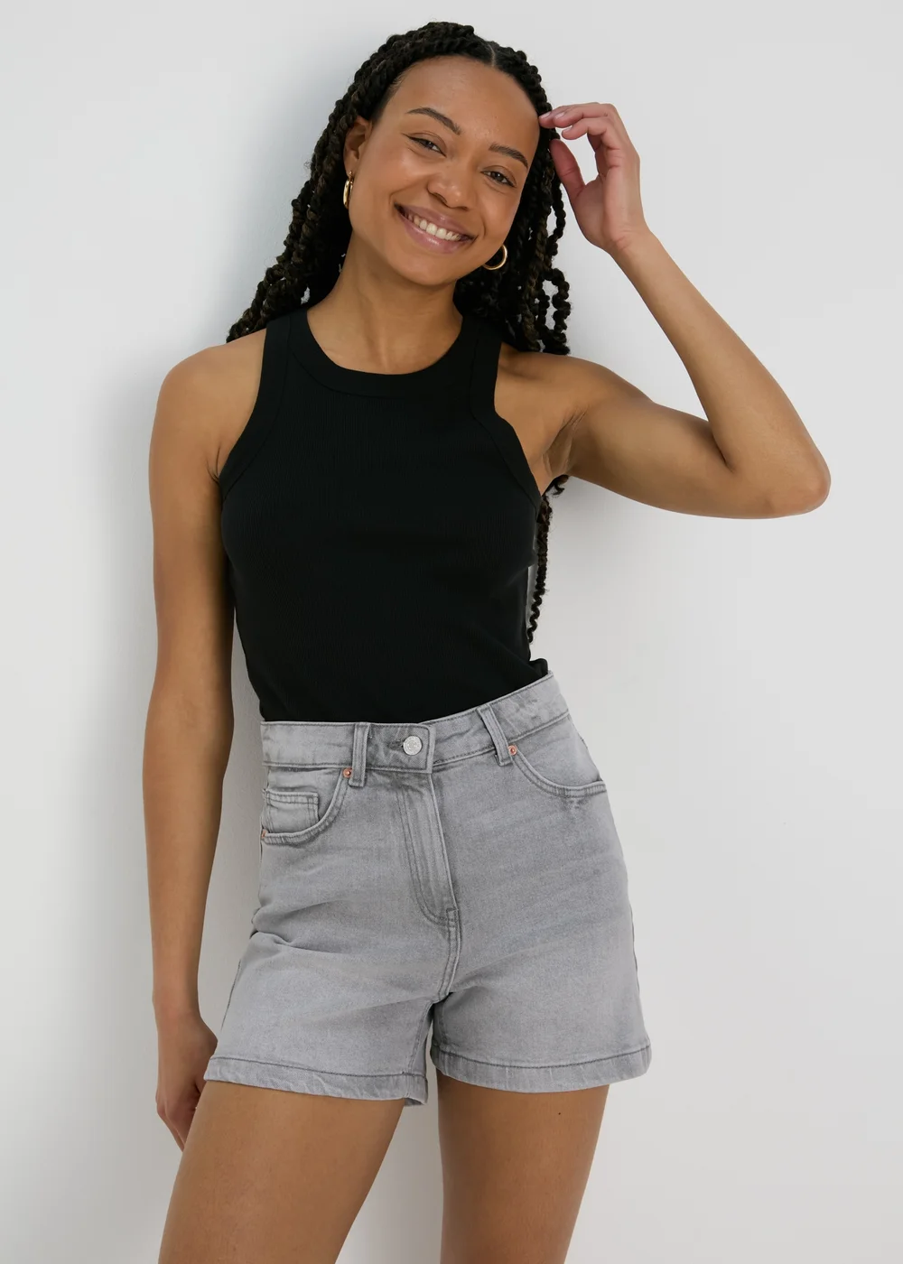 Grey Mom Shorts - 8 Image 1