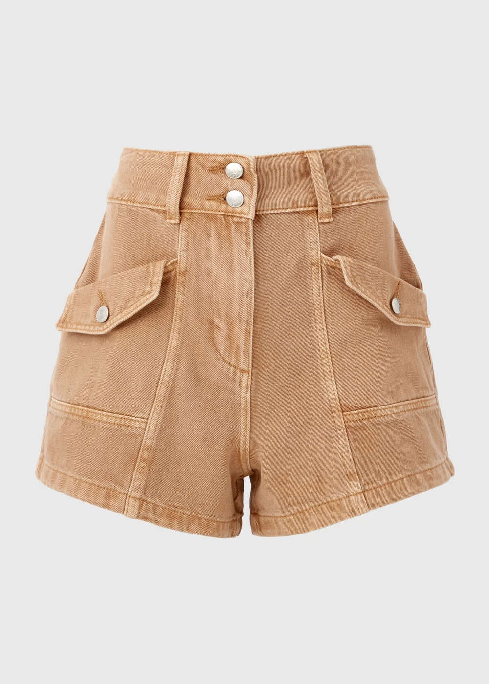 Tobacco Utility Denim Shorts - 8 Image 5
