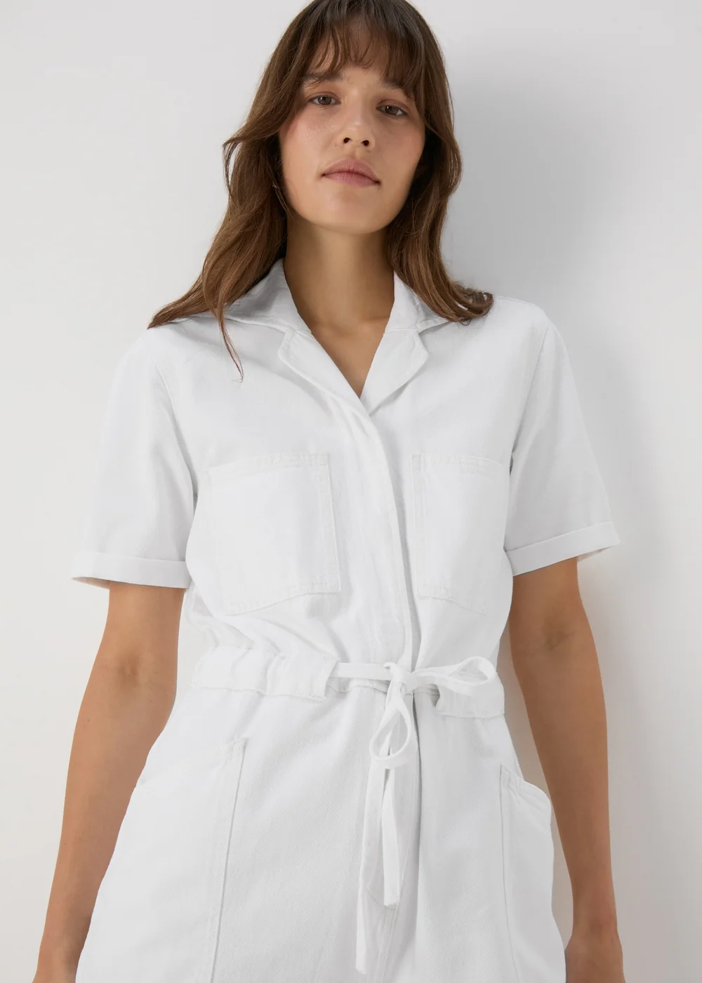 Ecru Denim Playsuit - 8 Image 3