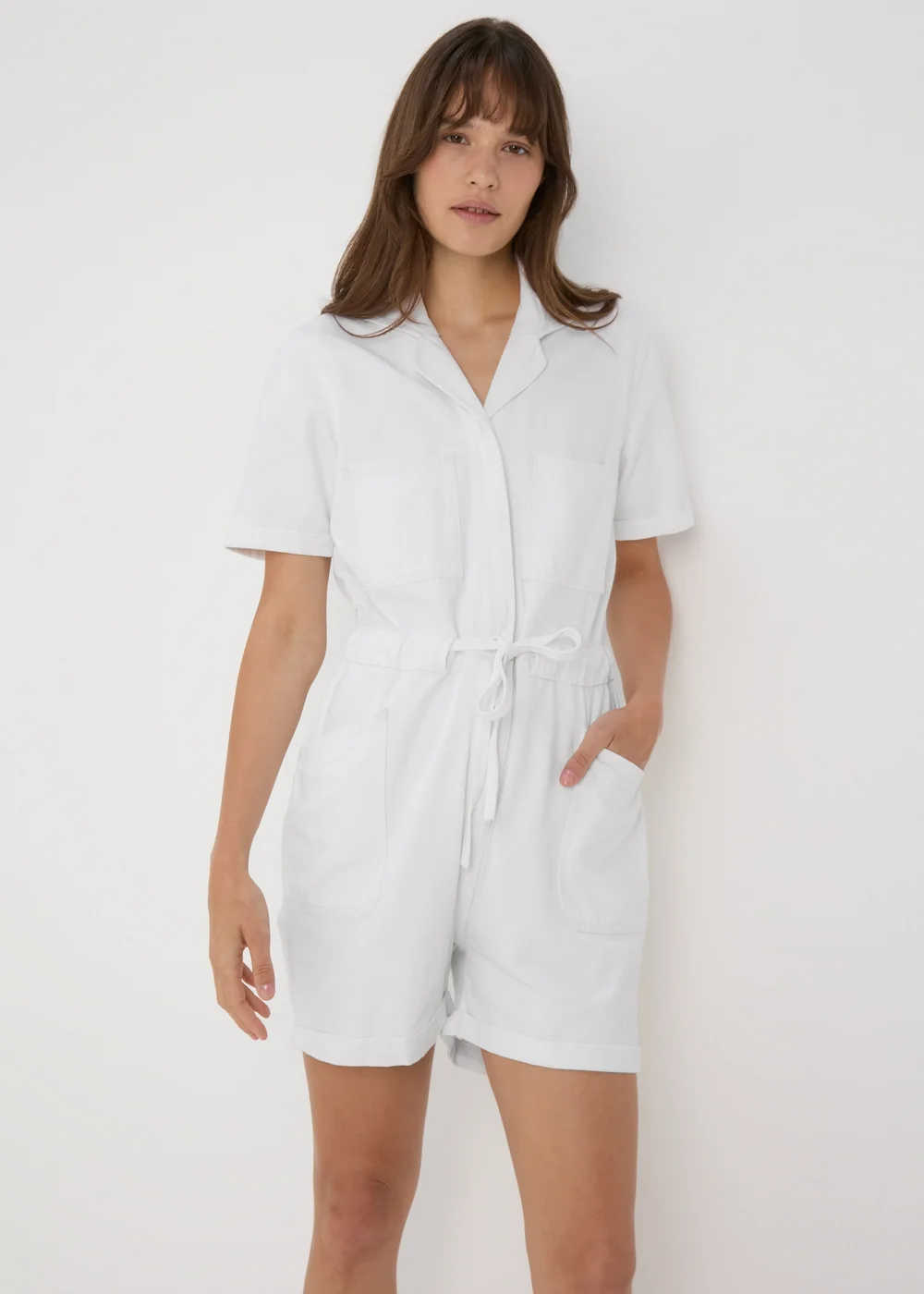 Ecru Denim Playsuit - 8 Image 1
