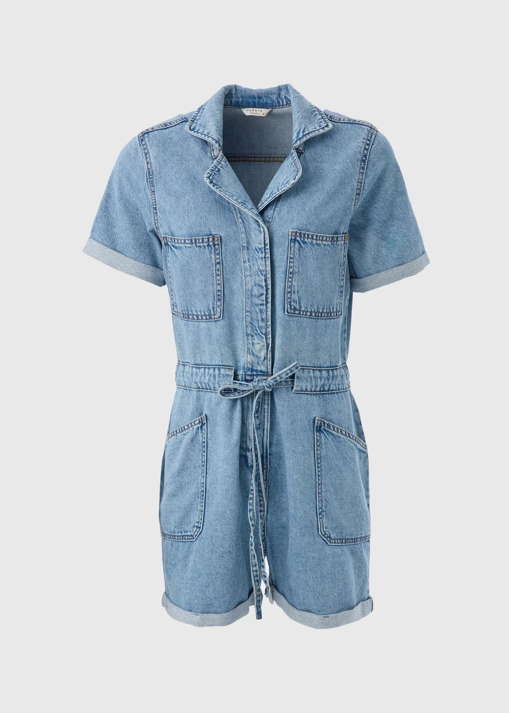 Mid Wash Denim Playsuit - 8 Image 5