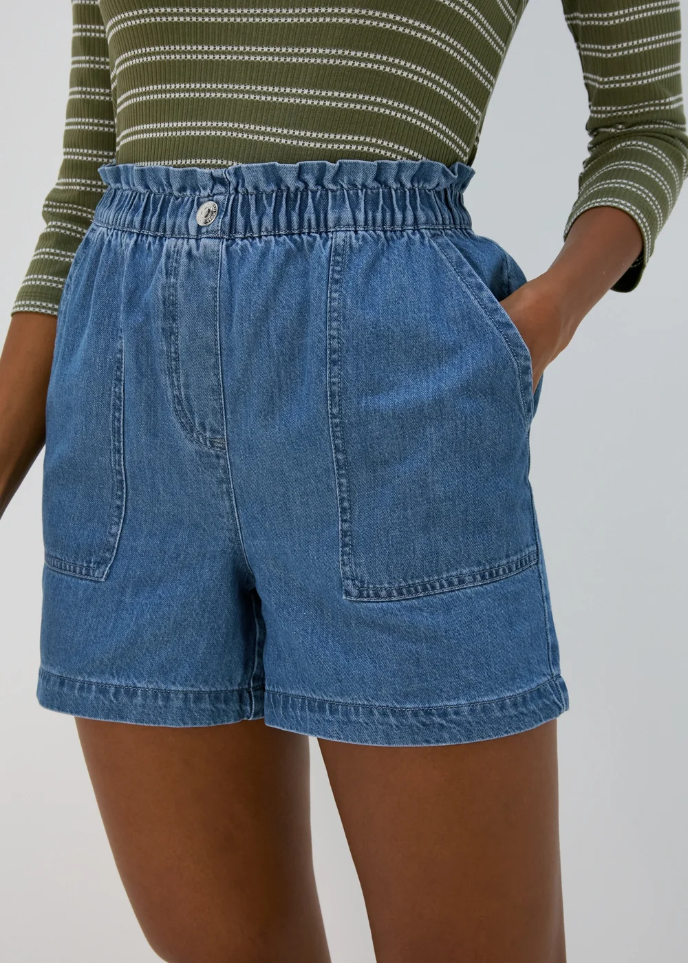 Midwash Denim Shorts - 8 Image 3