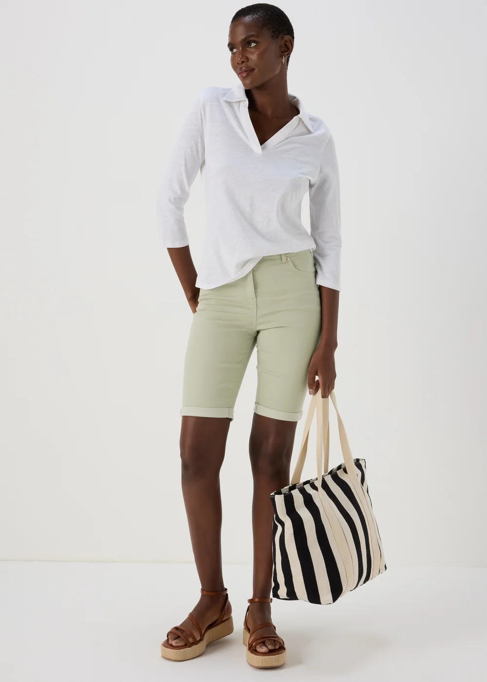Sage Knee Shorts - 8 Image 1