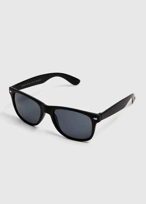 Matte Black Sunglasses Image 1