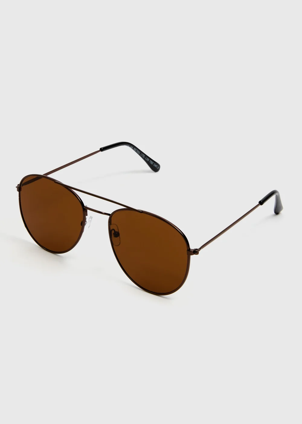Brown Aviator Sunglasses Image 1