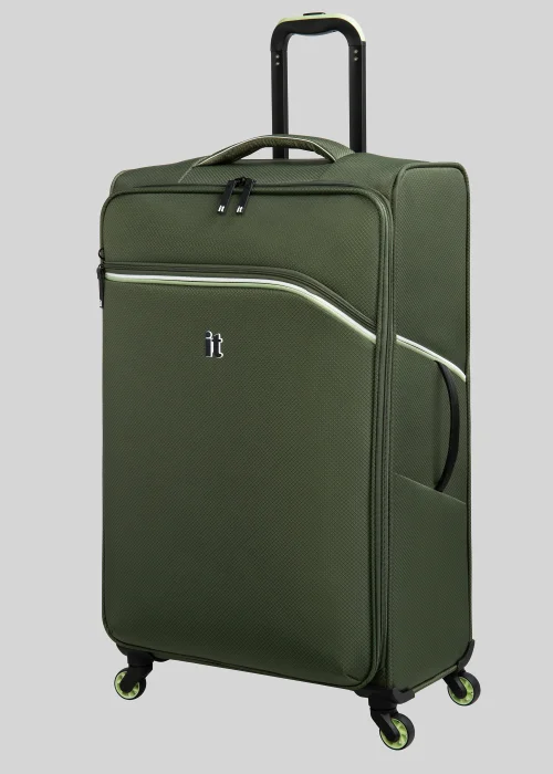 IT Luggage Green Soft Shell Suitcase - Cabin Image 3