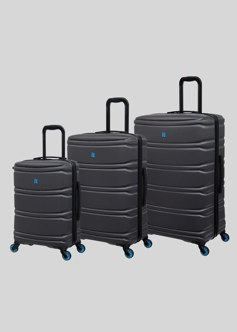 IT Luggage Grey Hard Shell Suitcase - Cabin Image 1